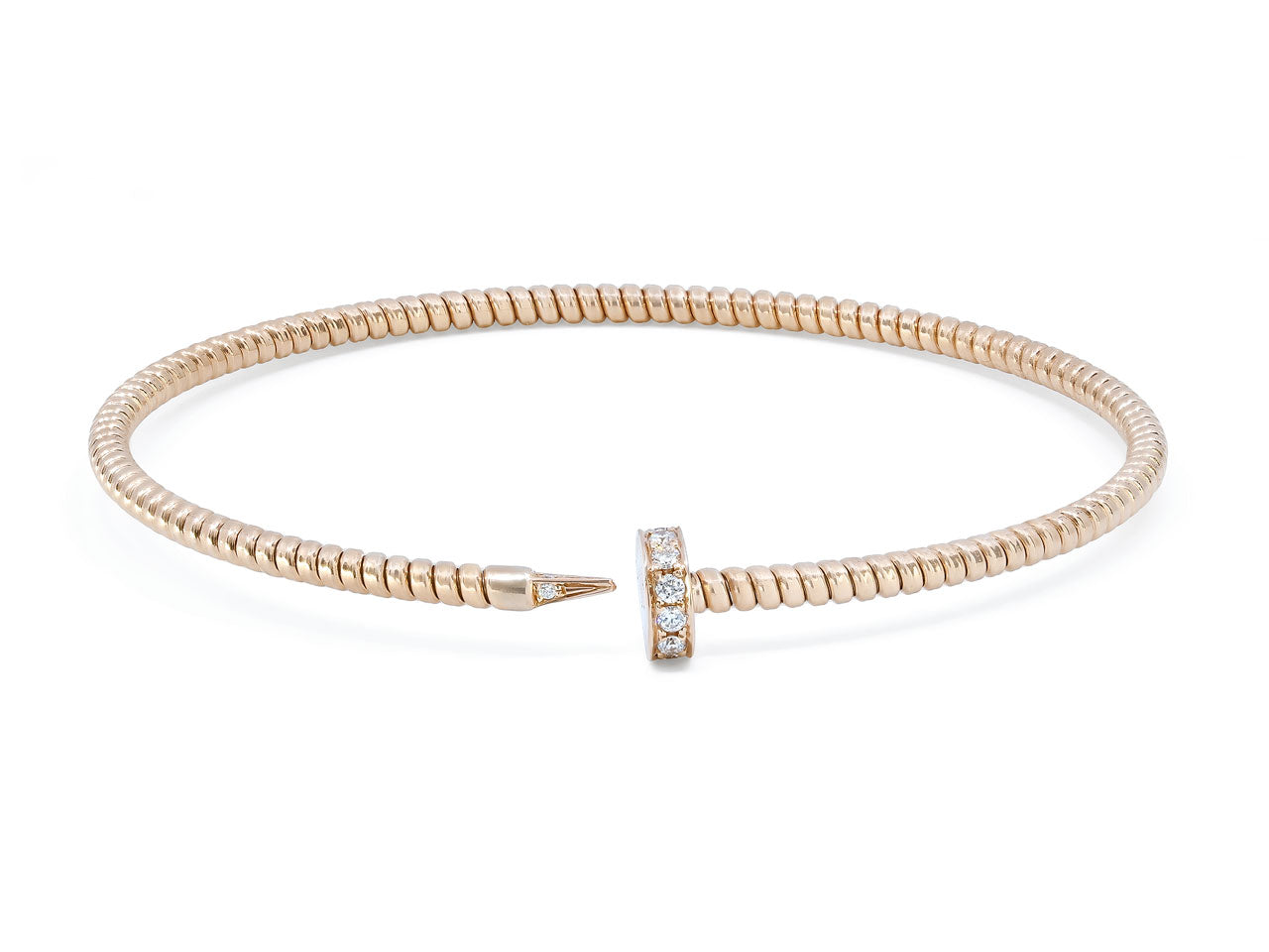 Nail bracelet popular (rose gold) (medium)