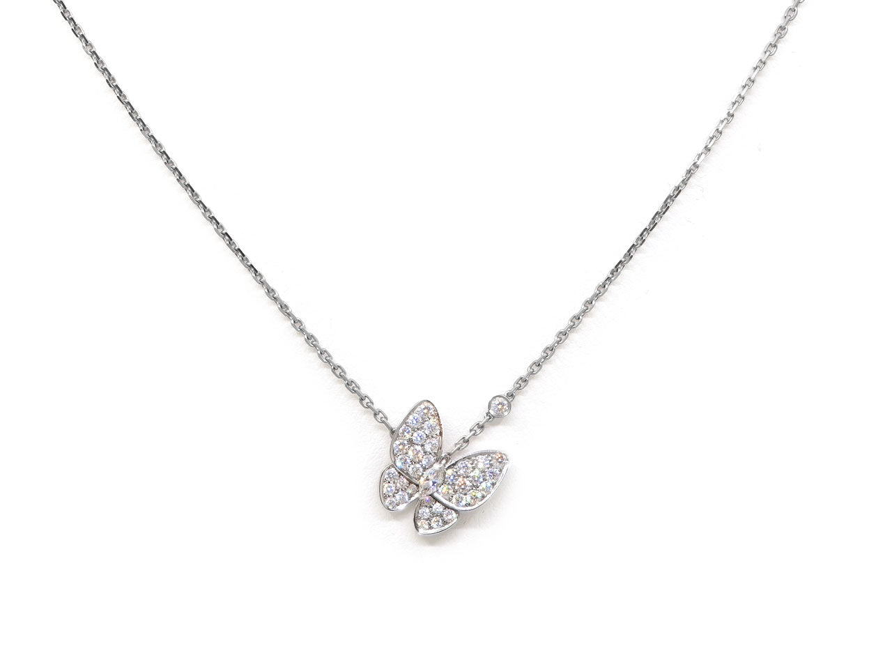 Authentic Butterfly 18K Necklace Van high quality Cleef & Arpels Ladies Gemstone Necklace