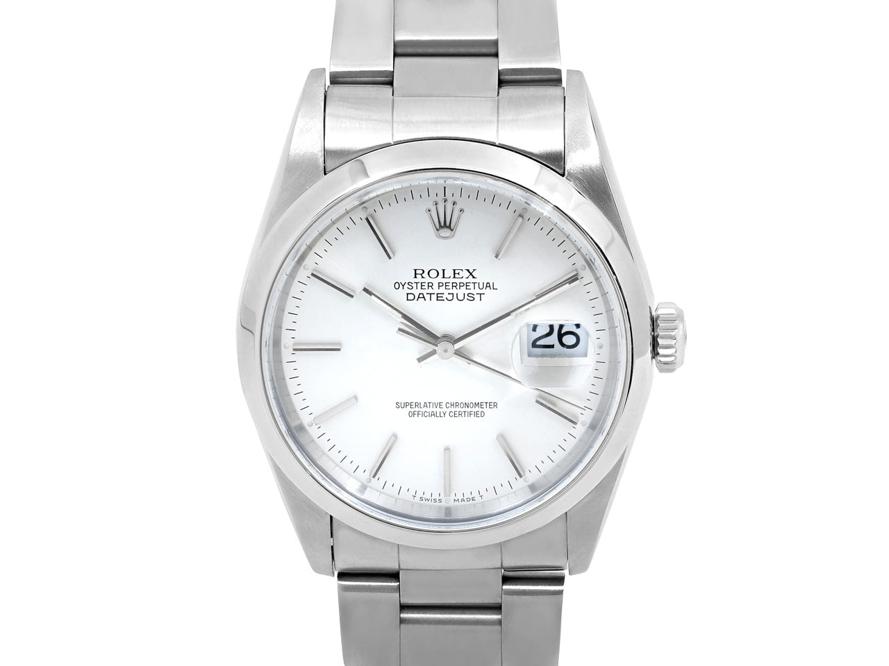 Rolex Oyster Perpetual Datejust 36 Silver Dial Stainless Steel And