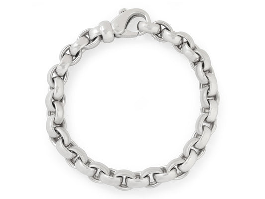 Rolo Link Bracelet in Platinum