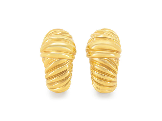 David Yurman 'Cable Rope' Earrings in 18K Gold