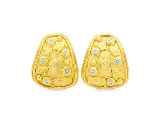 Denise Roberge Diamond Earrings in 18K Gold