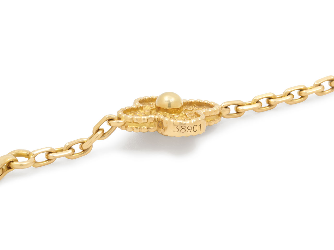 Van Cleef & Arpels 'Vintage Alhambra' Bracelet, 5 Motifs, in 18K Gold