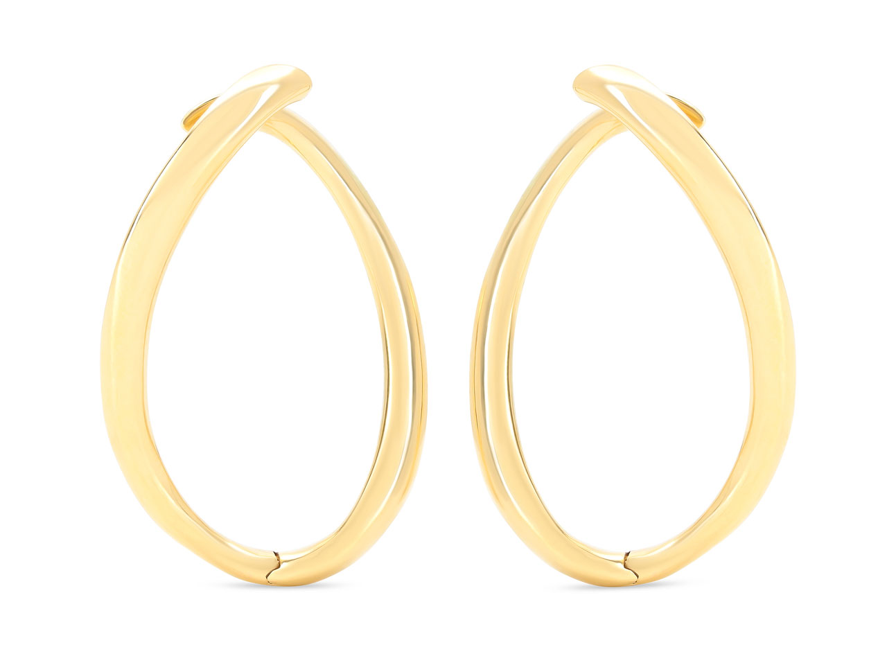 Loop Earrings in 18K Gold, by Beladora