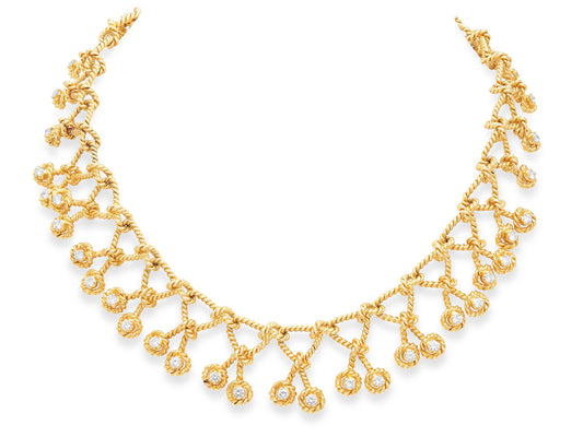 Verdura 'Regatta' Diamond Necklace in 18K Gold