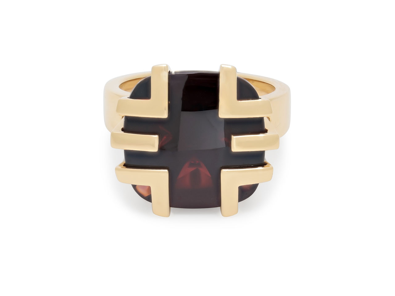 Cartier 'Le Baiser Du Dragon' Garnet Ring in 18K Gold