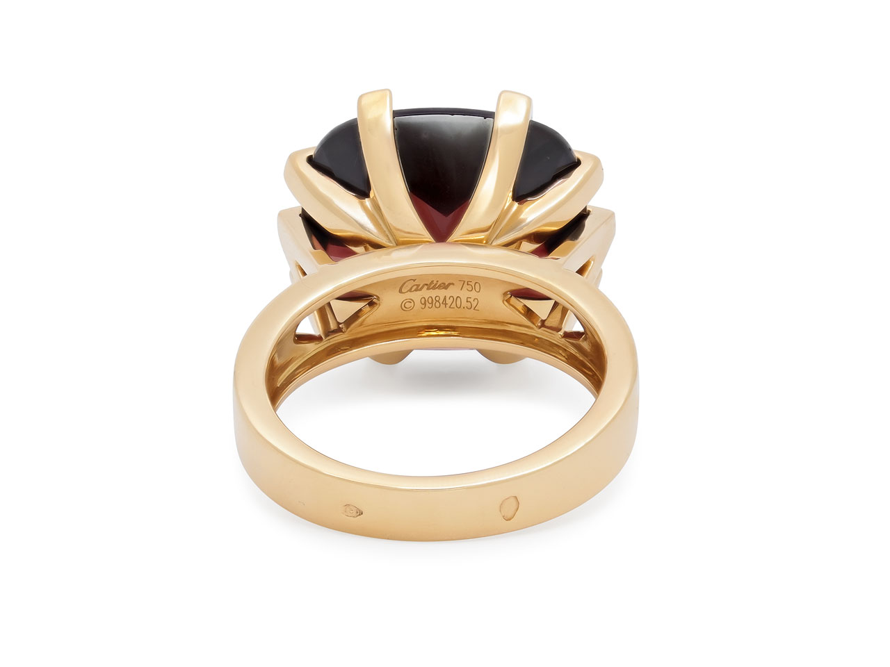 Cartier 'Le Baiser Du Dragon' Garnet Ring in 18K Gold