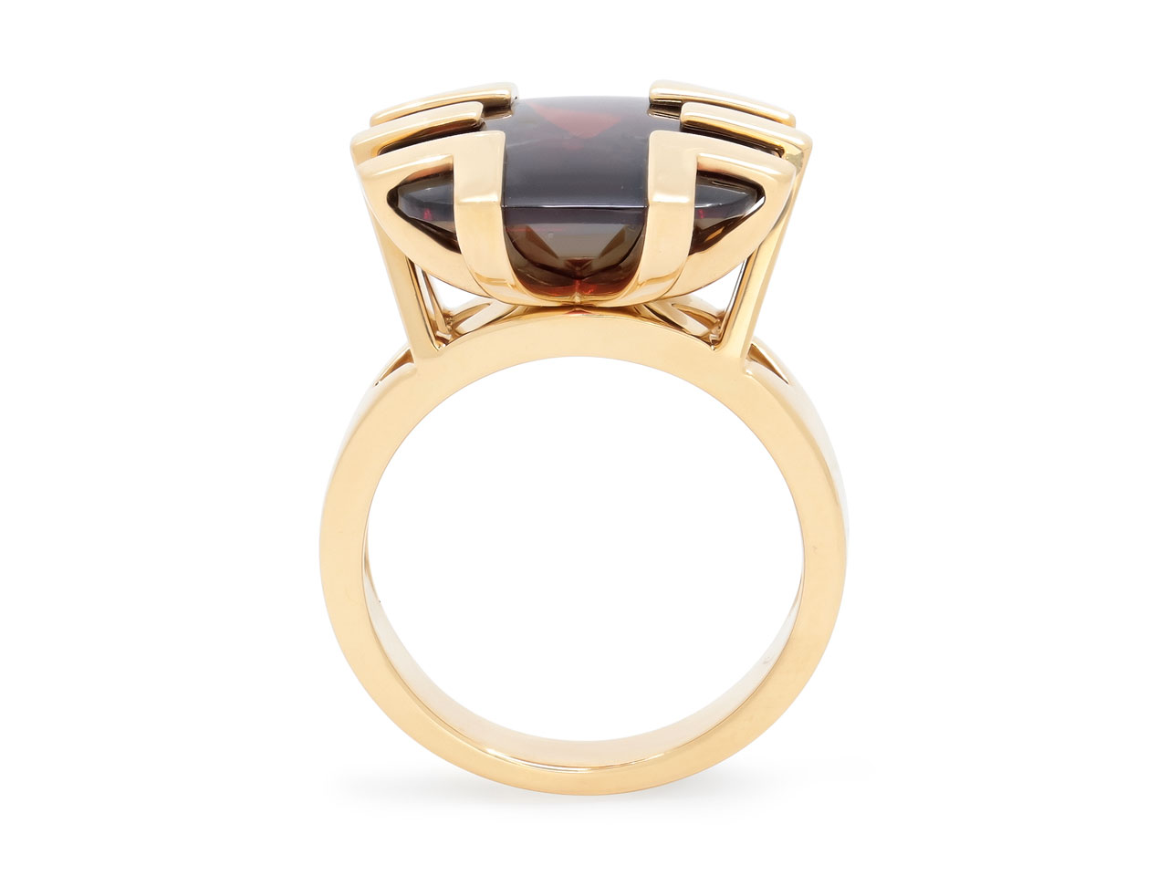 Cartier 'Le Baiser Du Dragon' Garnet Ring in 18K Gold