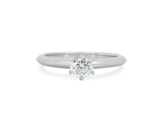 Tiffany & Co. 'Tiffany Setting' Diamond Solitaire Ring, 0.37 carat, in Platinum