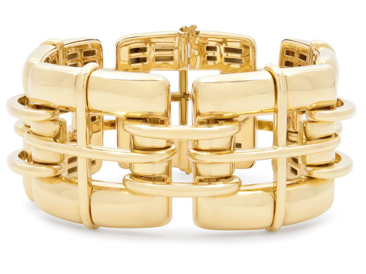 Tiffany & Co. 'Biscayne' Link Bracelet in 18K Gold