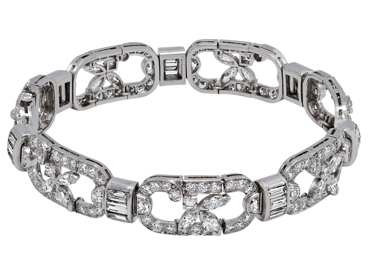 Art Deco Diamond Bracelet in Platinum