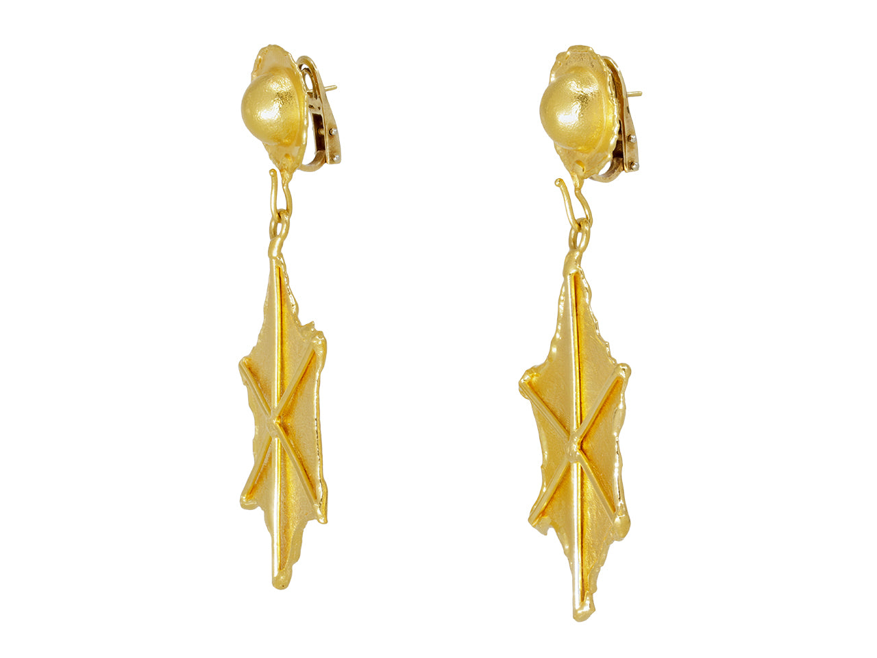 Jean Mahie Earrings in 22K Gold