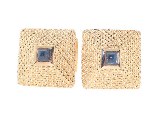 Sapphire Cabochon Cufflinks in 18K