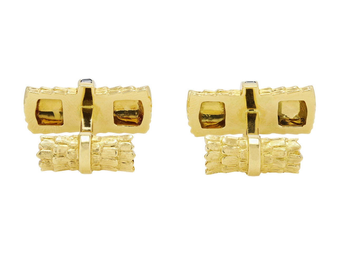 Sapphire Bar Cufflinks in 18K