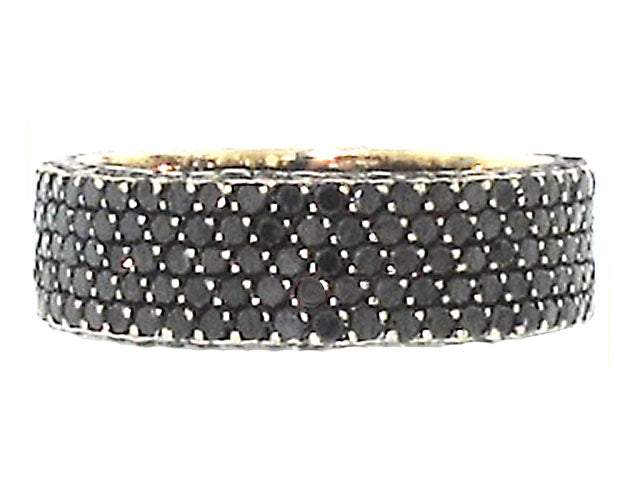 Bez Ambar Black Diamond Pave Band in 18K Gold