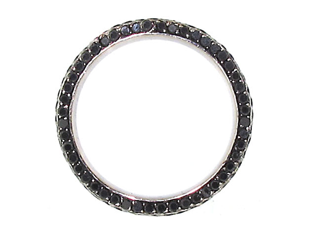 Bez Ambar Black Diamond Pave Band in 18K Gold