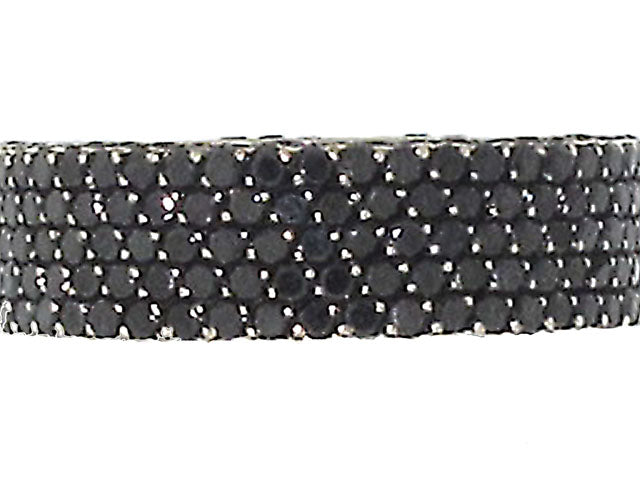 Bez Ambar Black Diamond Pave Band in 18K Gold