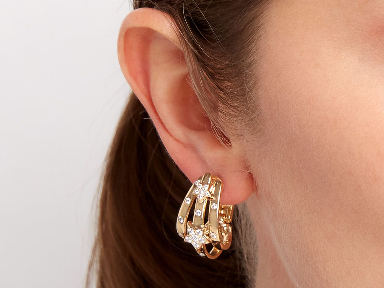 Chanel Diamond 'Comete' Earrings in 18K