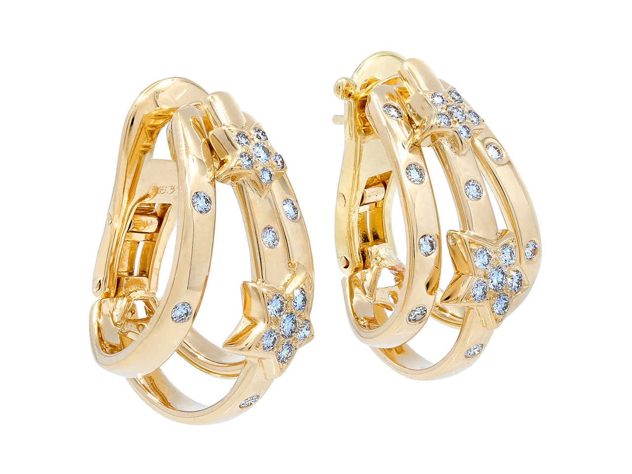 Chanel Diamond 'Comete' Earrings in 18K