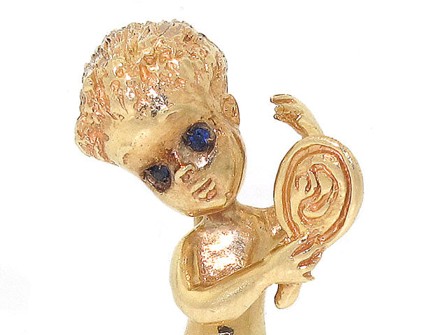 Ruser 'Monday's Child' Brooch in 14K