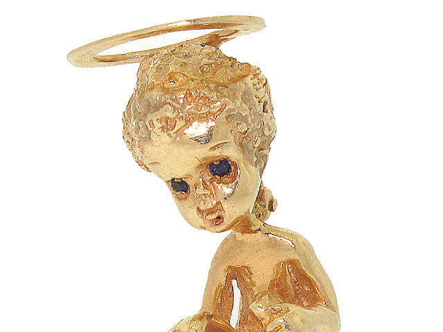 Ruser 'Sunday's Child' Brooch in 14K Gold