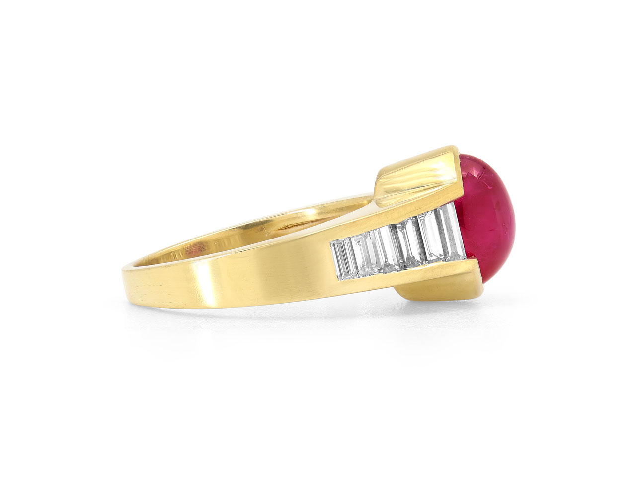 Burma Ruby and Diamond Ring in 18K