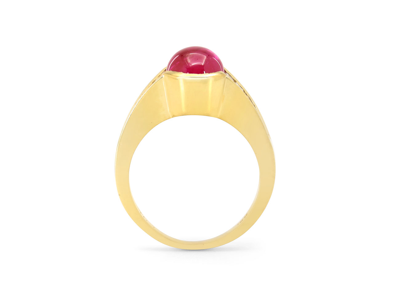 Burma Ruby and Diamond Ring in 18K