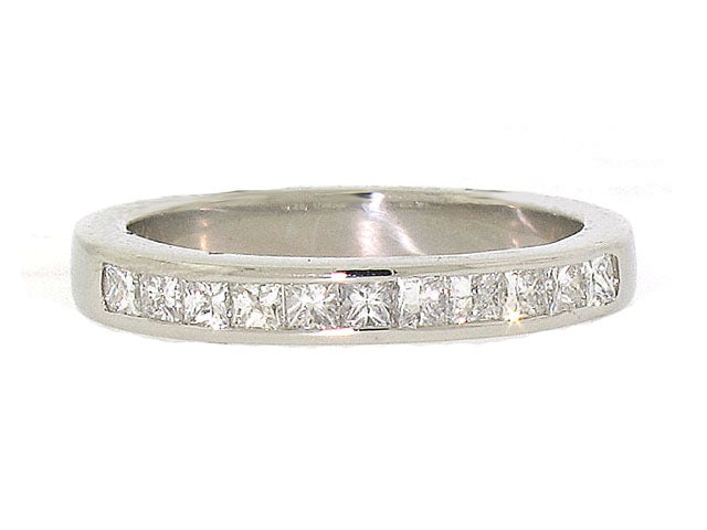 Pair of Diamond Bands in Platinum