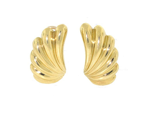 Fan Earrings in 18K