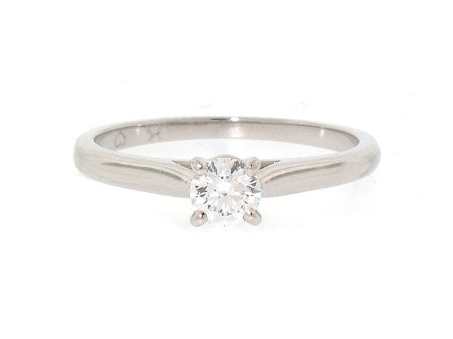 Cartier 0.20 Carat Diamond Promise Ring in Platinum