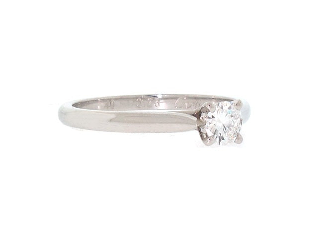 Cartier 0.23 Carat Diamond Solitaire Promise Ring in Platinum