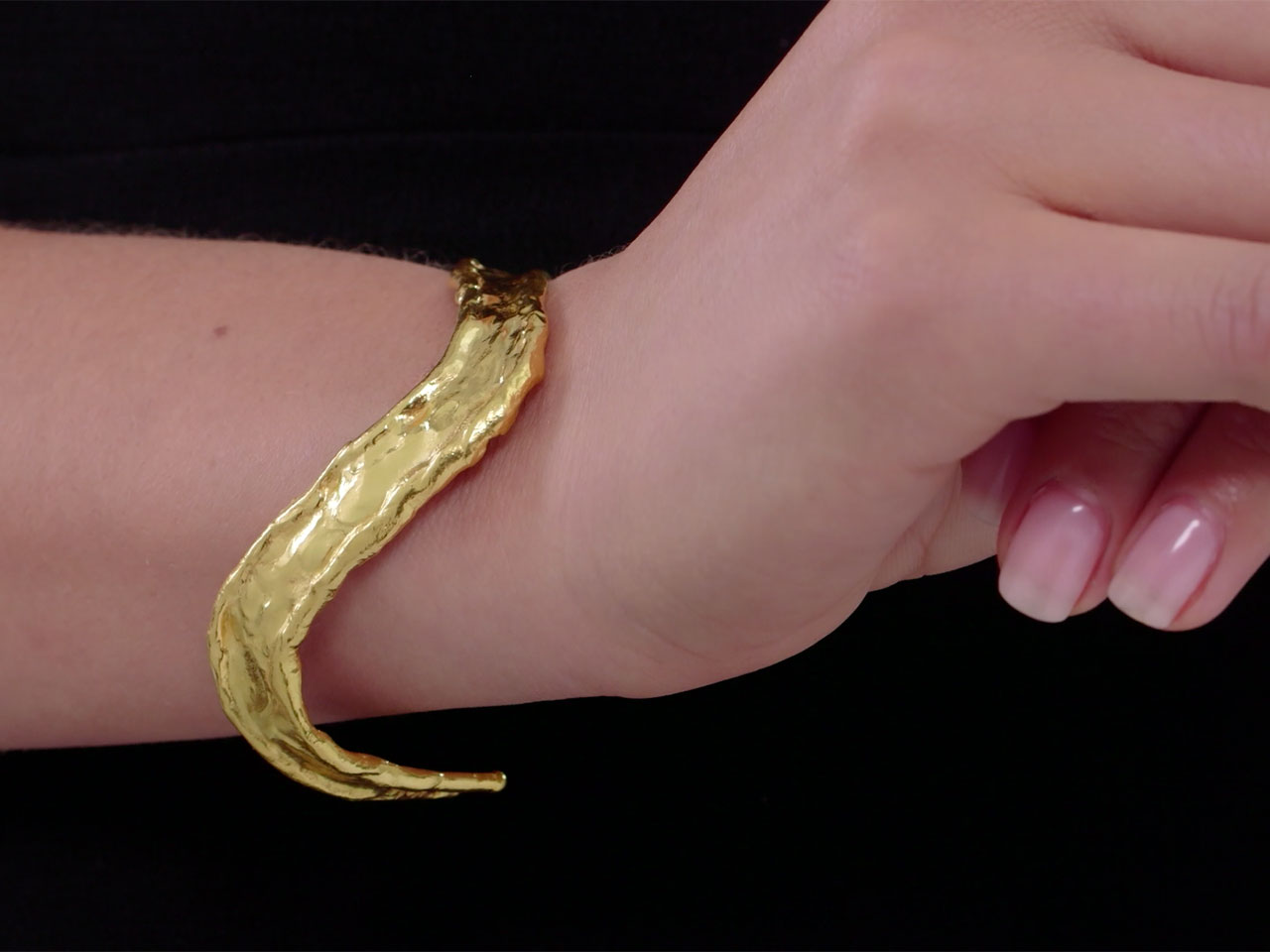 Jean Mahie Cuff Bracelet in 22K