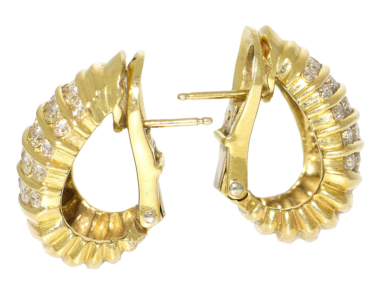 Cartier Diamond Earrings in 18K