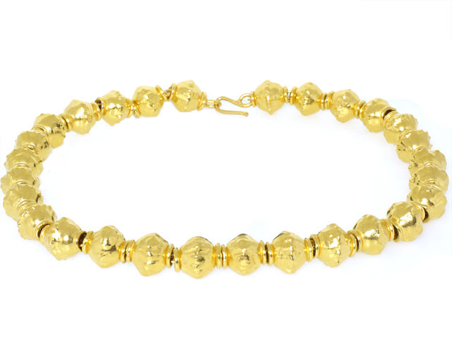 Jean Mahie Bead Necklace in 22K Gold