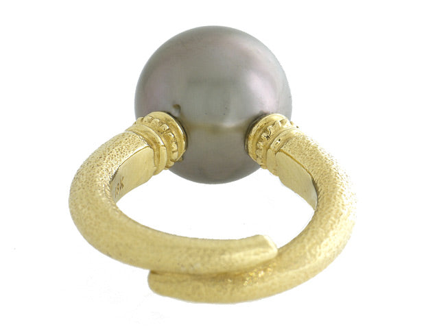 Tahitian Pearl Ring in 18K