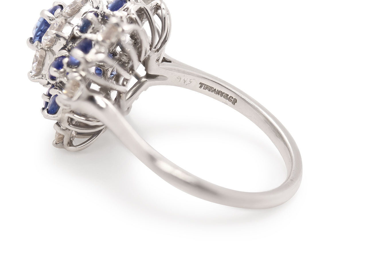 Tiffany & Co. Sapphire and Diamond Ring in Platinum