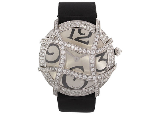 Cartier Diamond Ronde Folle Watch in 18K