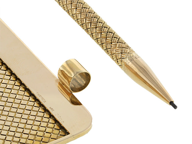 Cartier Gold Writing Case and Pencil in 14K