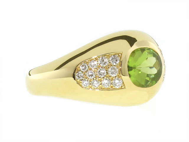 Mauboussin Peridot and Diamond 'Aloha' Ring in 18K