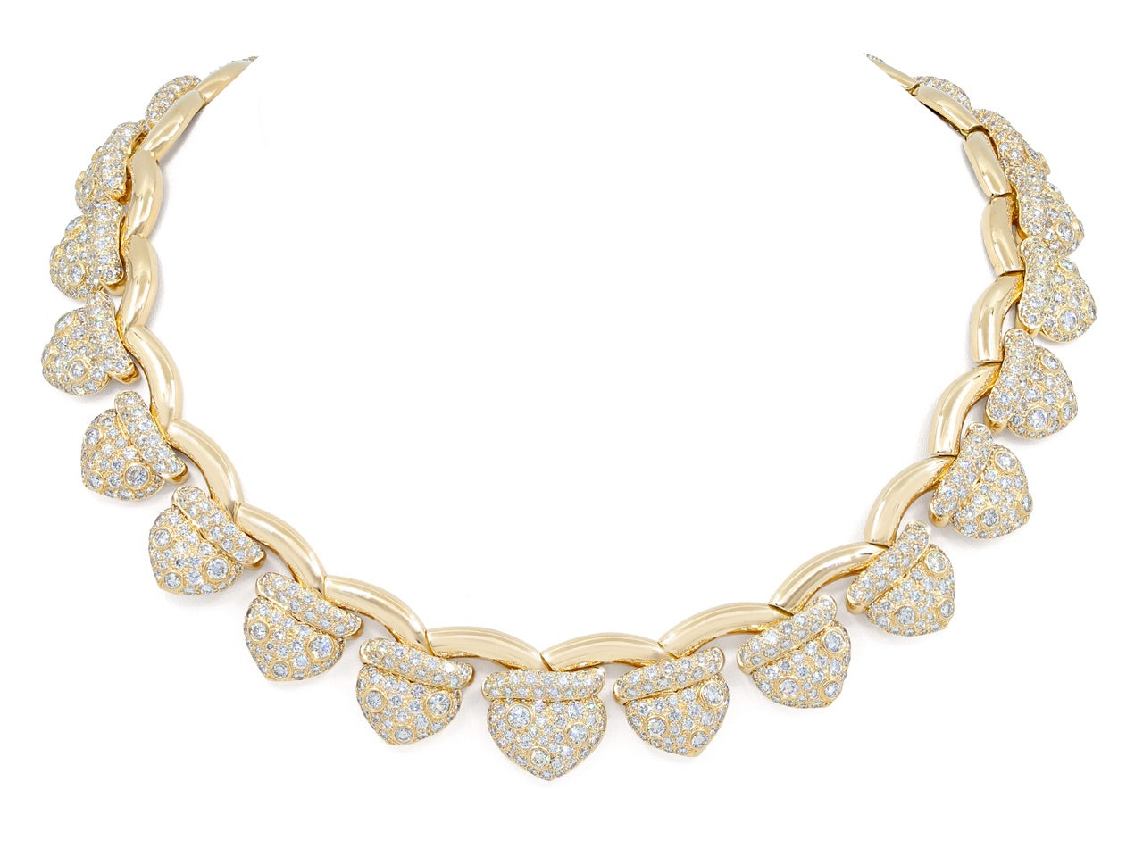 Fred of Paris 'Liens de Coeurs' Diamond Necklace in 18K Gold