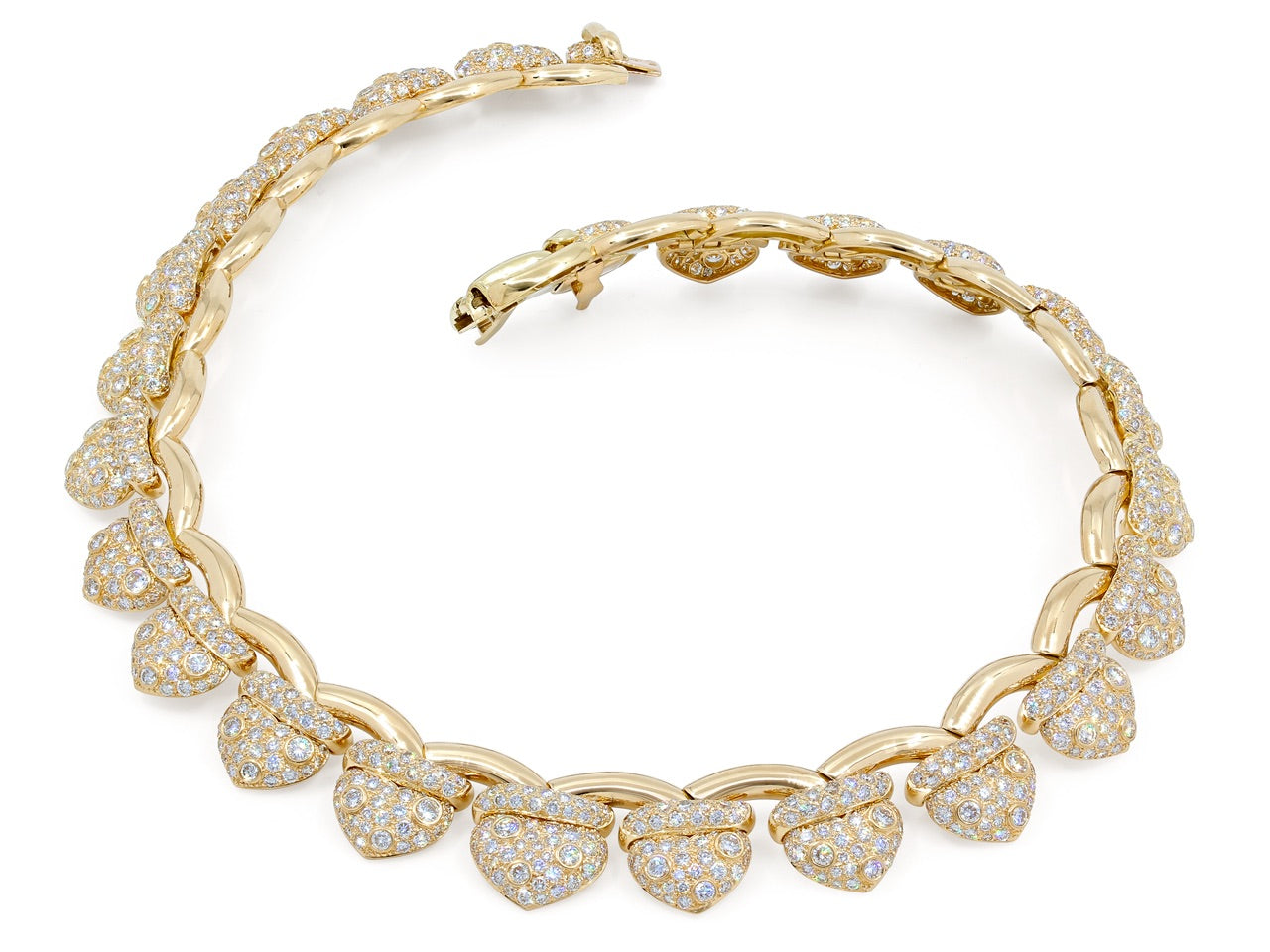 Fred of Paris 'Liens de Coeurs' Diamond Necklace in 18K Gold