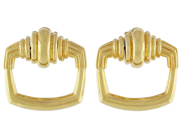 Cartier Aldo Cipullo Door Knocker Earrings in 18K