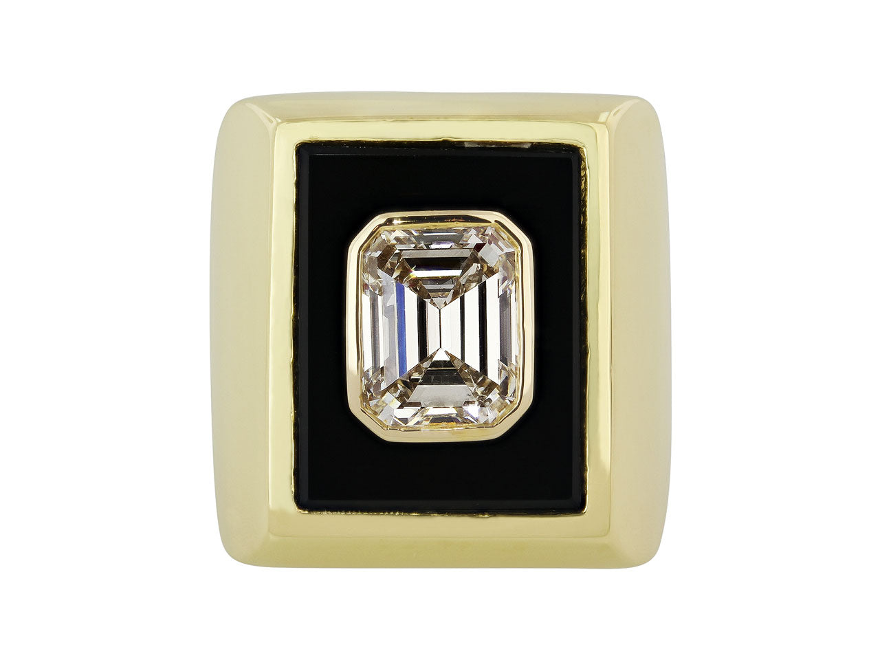 Van Cleef & Arpels Emerald Cut Diamond, 3.23 Carat G/VS-2, Ring in 18K