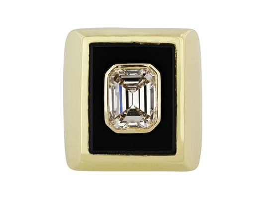 Van Cleef & Arpels Emerald Cut Diamond, 3.23 Carat G/VS-2, Ring in 18K