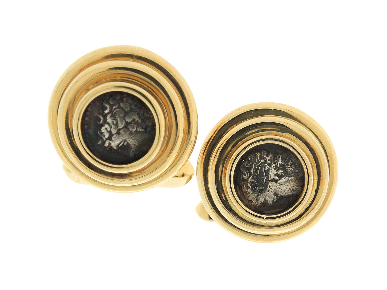 Bulgari Ancient Coin Cufflinks in 18K