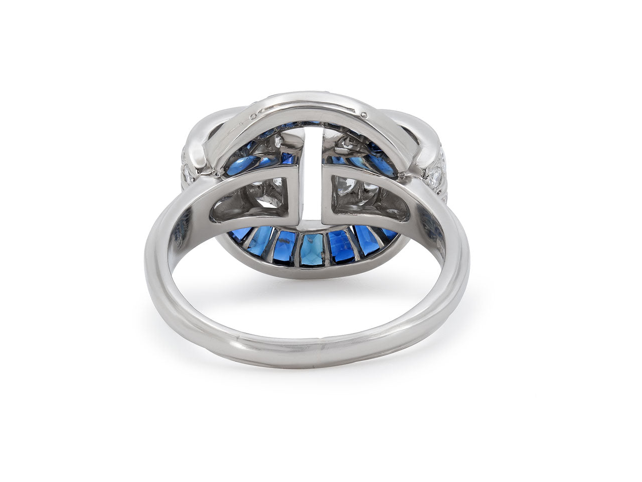 Oscar Heyman Sapphire and Diamond Ring in Platinum