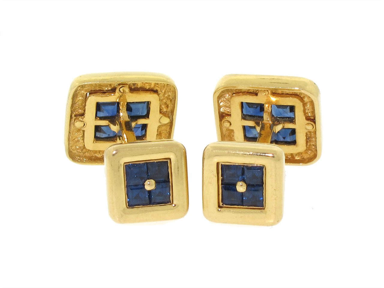 Sapphire Cufflinks in 18K