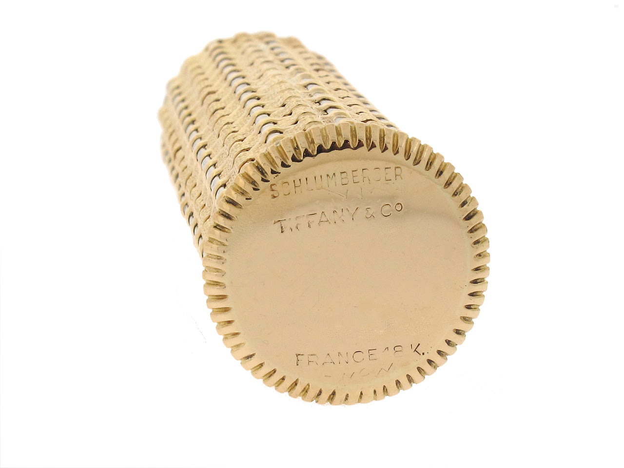 Tiffany & Co. Schlumberger Gold Lipstick Case in 18K