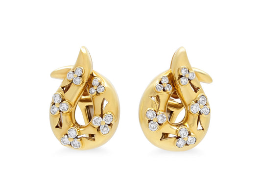 Gemlok Diamond Earrings in 18K