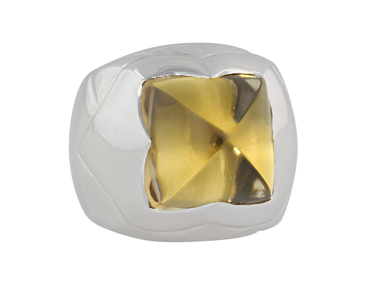 Bulgari Piramide Citrine Ring in 18K